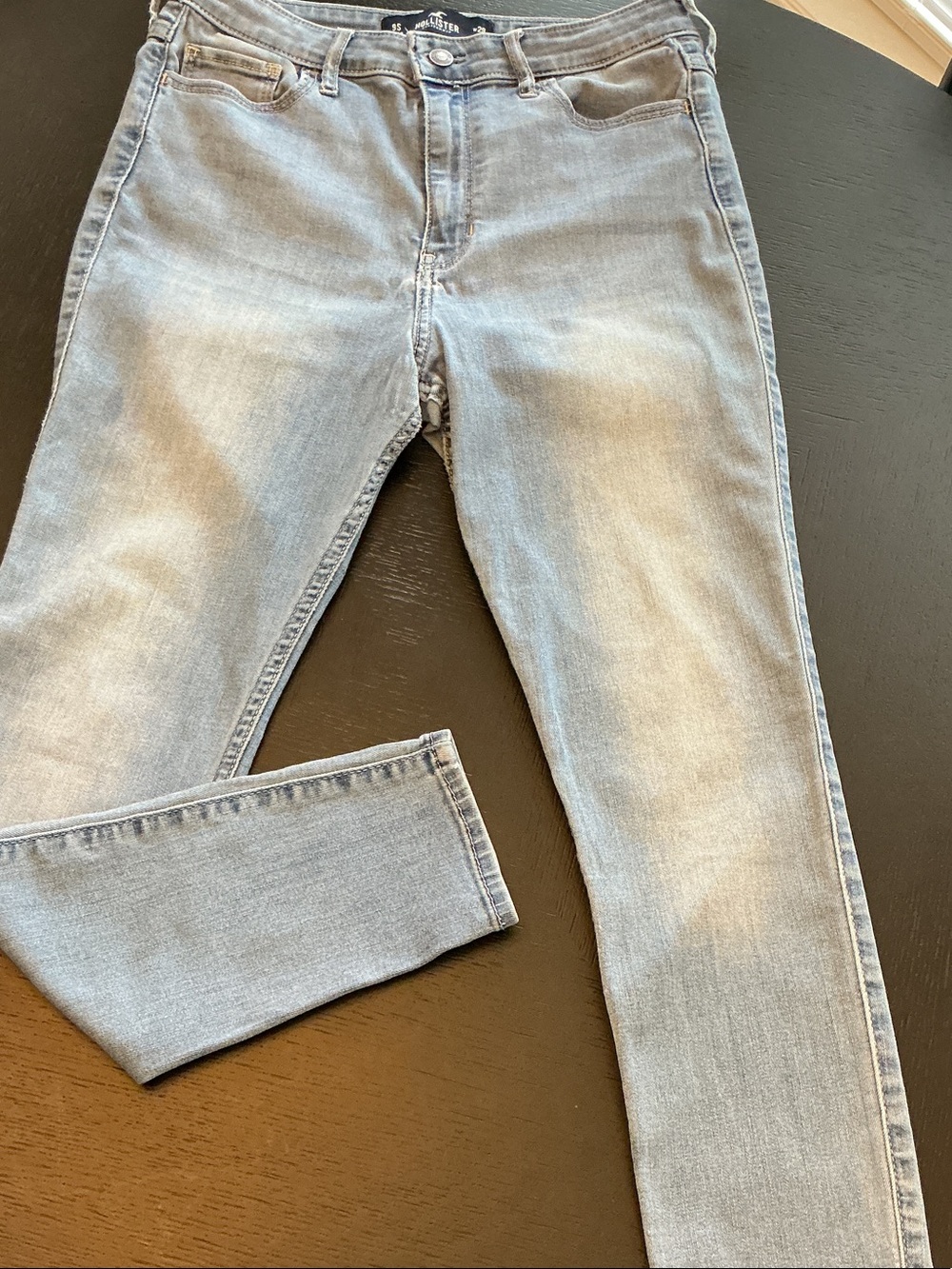 Hollister Women's Light Blue Skinny Jeans w29/L28